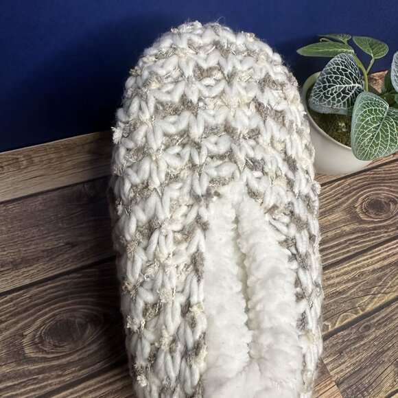 NWT Northeast Outfitters Women's Cozy Cabin Slippers Size S/M (Spacedye Taupe) - Picture 4 of 9